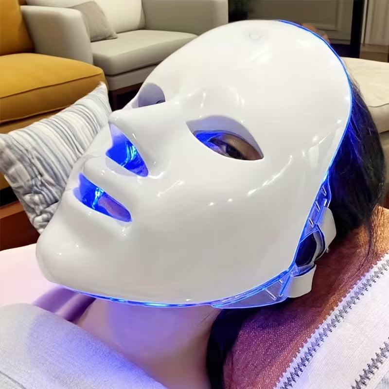 Rechargeable Facial LED Mask 7 Colors LED Photon Beauty Mask