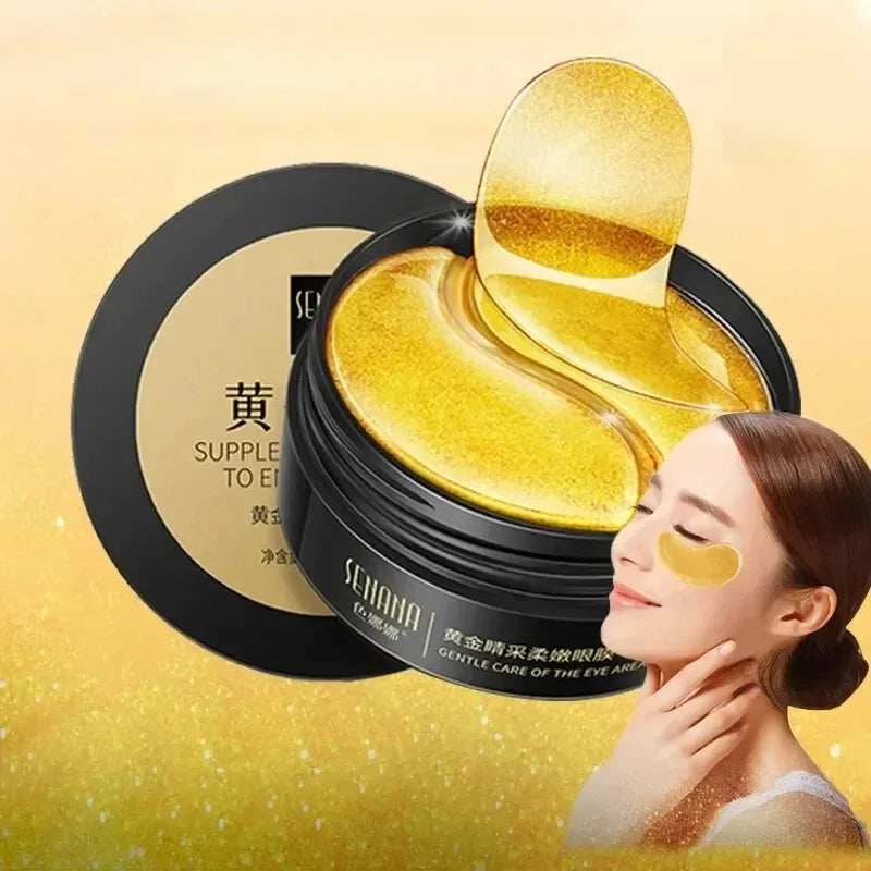 60pcs Golden Moisturising Eye Mask Relieve Eye Patches