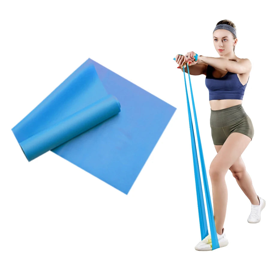 Long Training Stretch Bands Yoga Pilates Resistance Band
