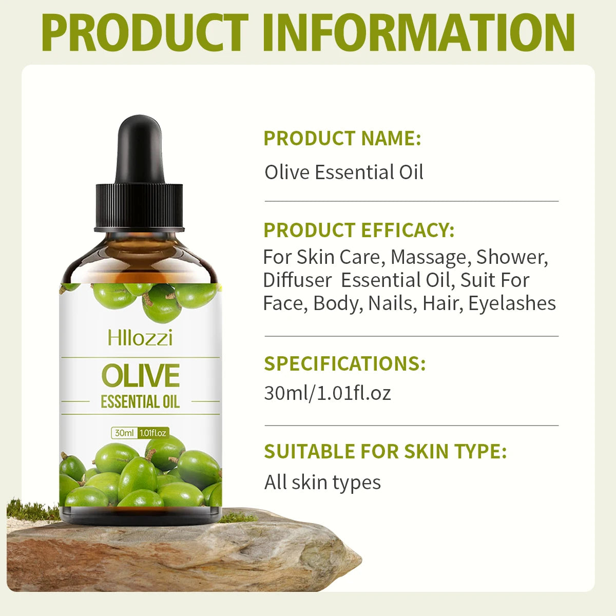 Olive Essential Oil, With a Unique Natural Olive Scent
