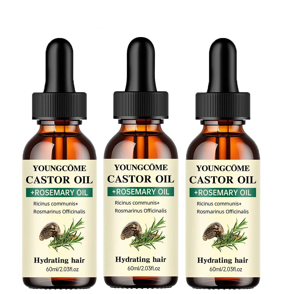 Mix Castor Oil and Rosemary Oil for Hair Growth