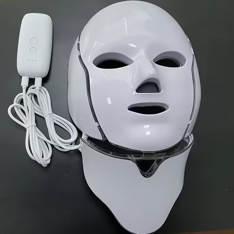 Rechargeable Facial LED Mask 7 Colors LED Photon Beauty Mask