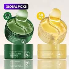 60pcs/box Seaweed Gold Collagen Eye Mask Anti Dark Circles Patches