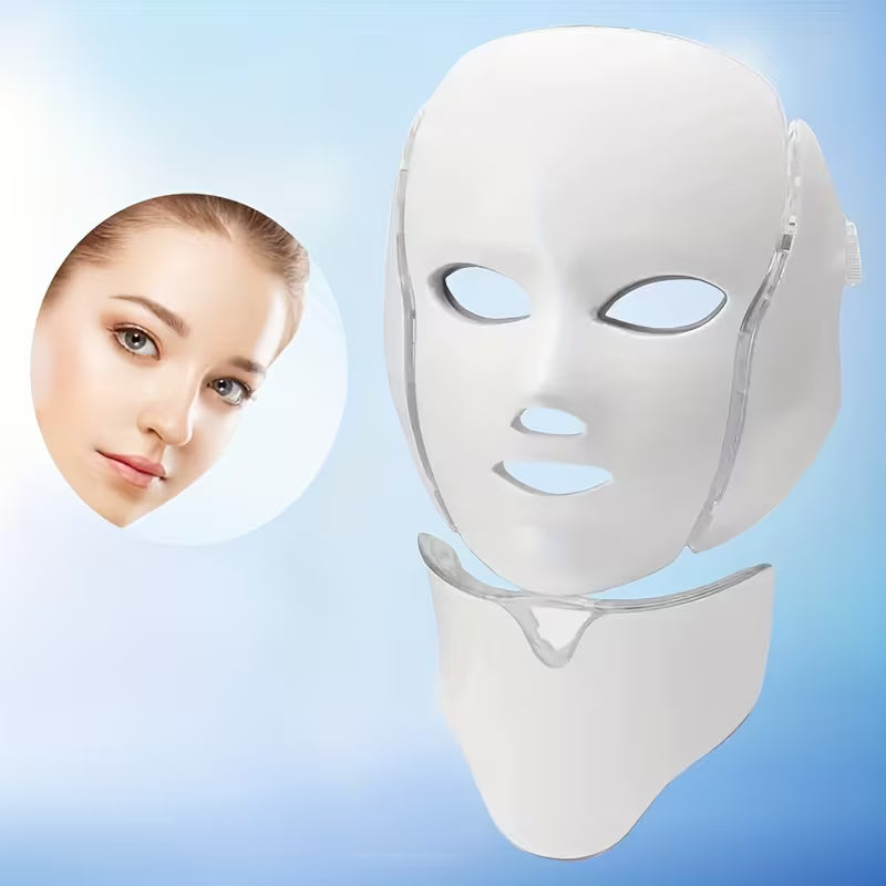 Rechargeable Facial LED Mask 7 Colors LED Photon Beauty Mask