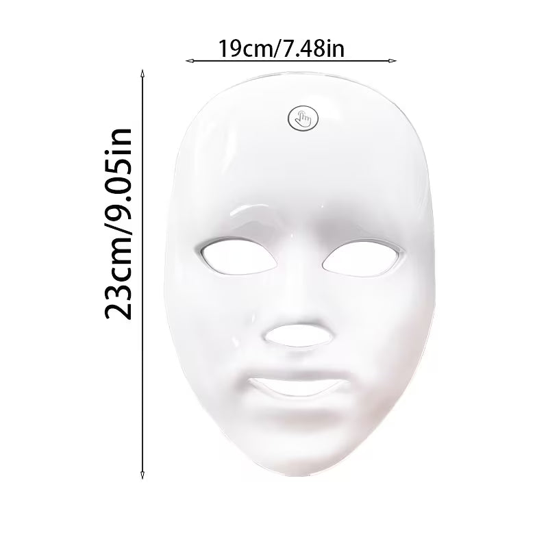 Rechargeable Facial LED Mask 7 Colors LED Photon Beauty Mask