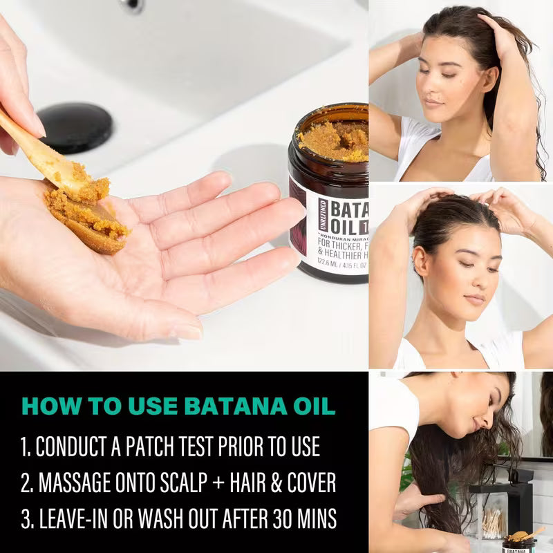 100% Batana Oil from Honduras - Get Fuller, Thicker, Healthier Hair