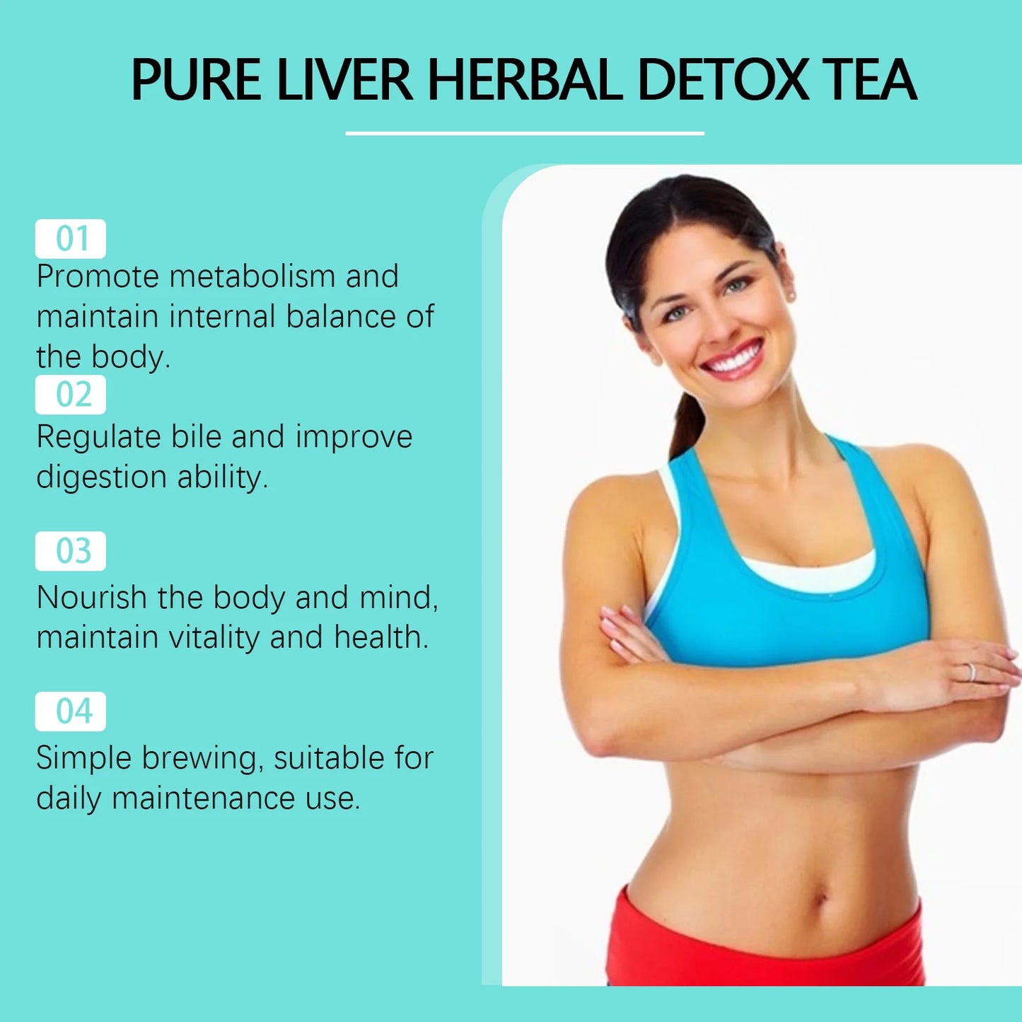 100g Liver Herbal Detox Tea Support Health