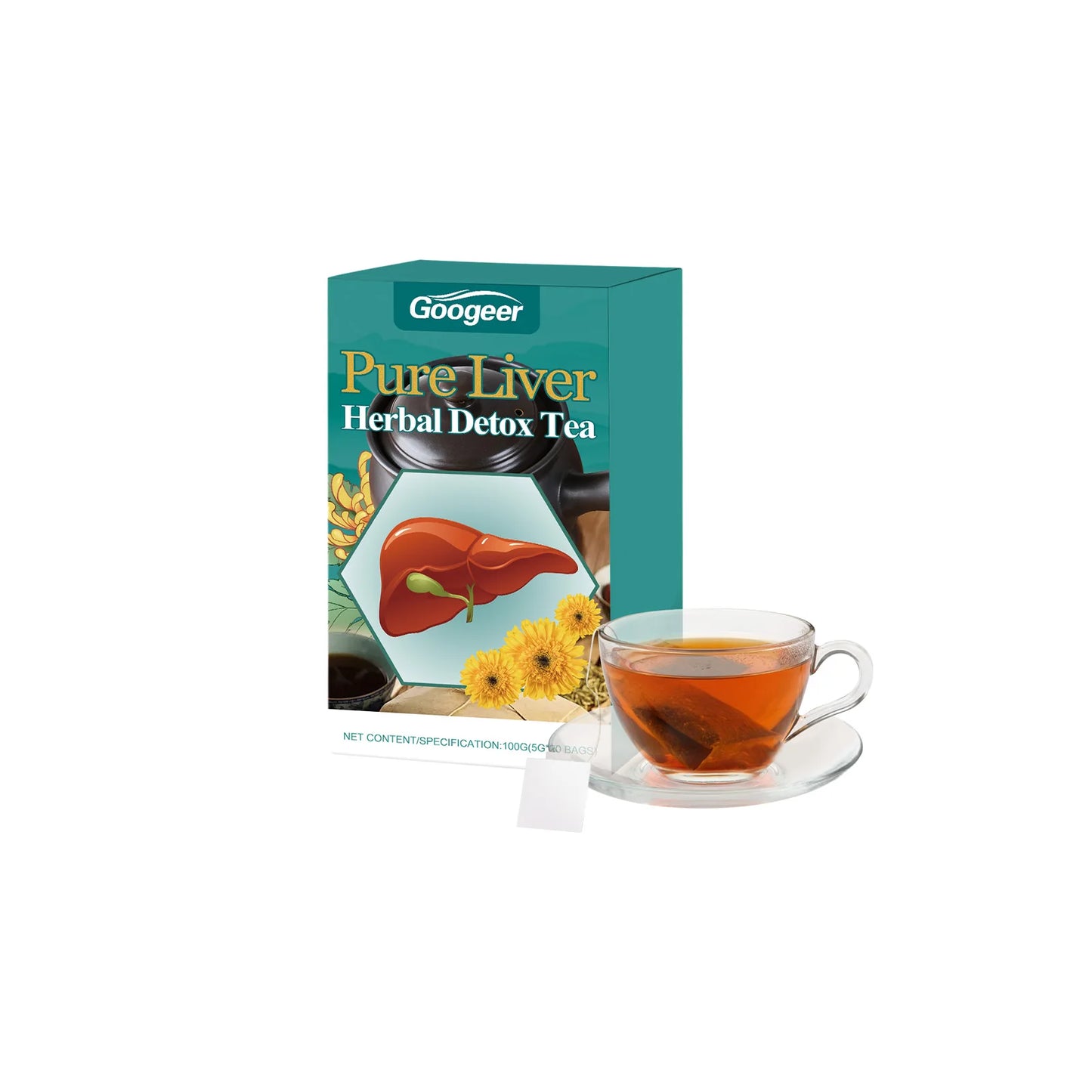 100g Liver Herbal Detox Tea Support Health