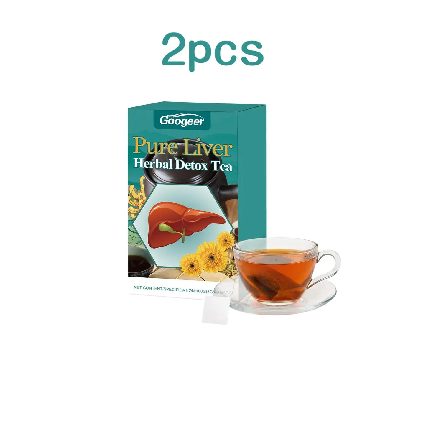 100g Liver Herbal Detox Tea Support Health
