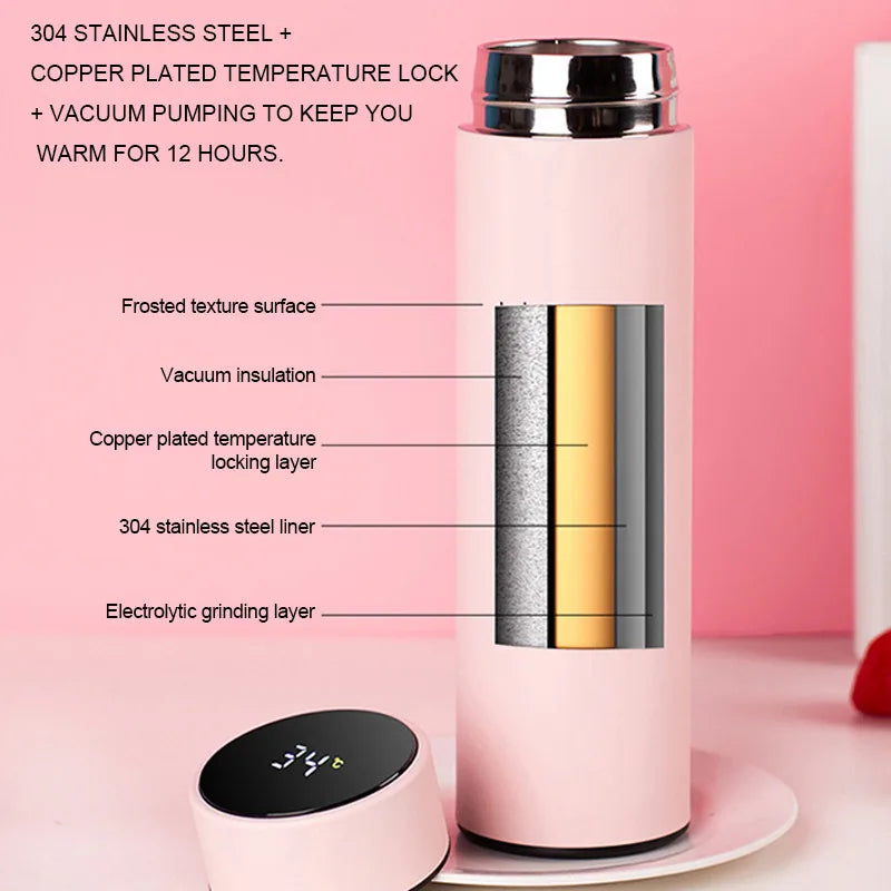 Smart Thermal Bottle Stainless Steel Thermos Water Bottle