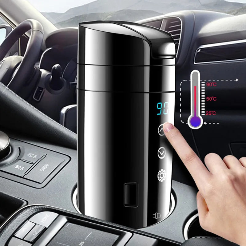 Smart Touch Car Thermos Bottle Digital Display Insulated Cup