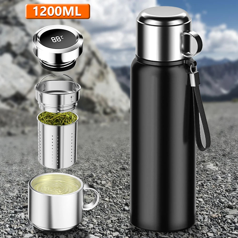 Smart Thermos Bottle Temperature Display: Keep Cold and Hot