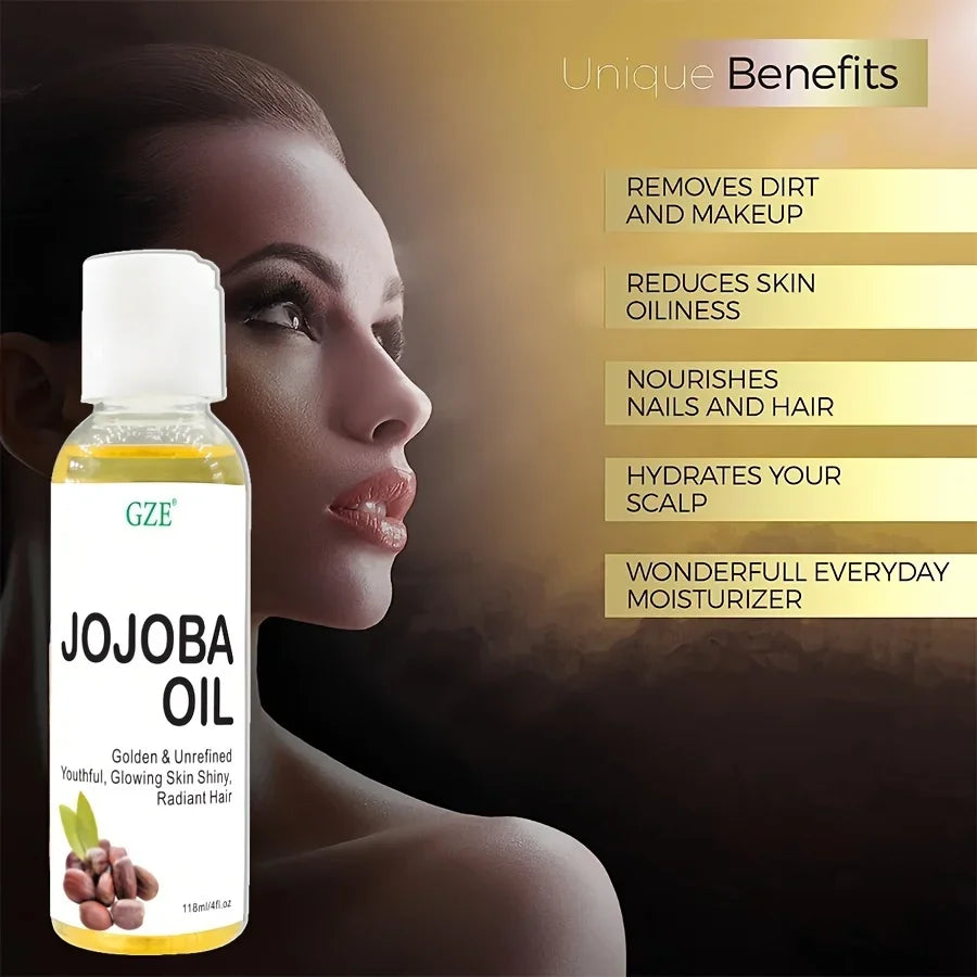 Jojoba Oil, Pure Moisturising Oil For Face, Hair, Skin &amp; Nails