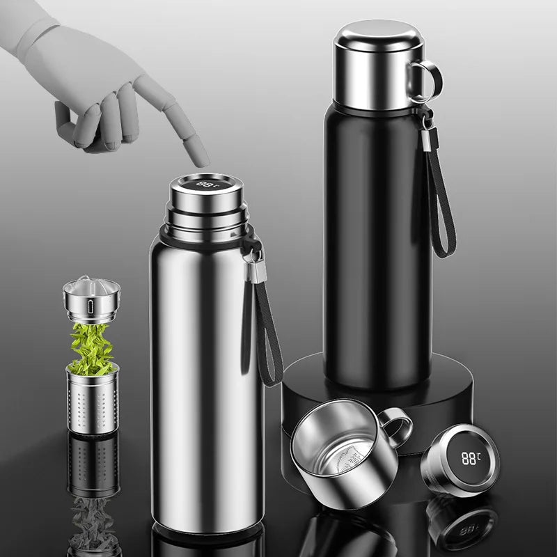 Smart Thermos Bottle Temperature Display: Keep Cold and Hot