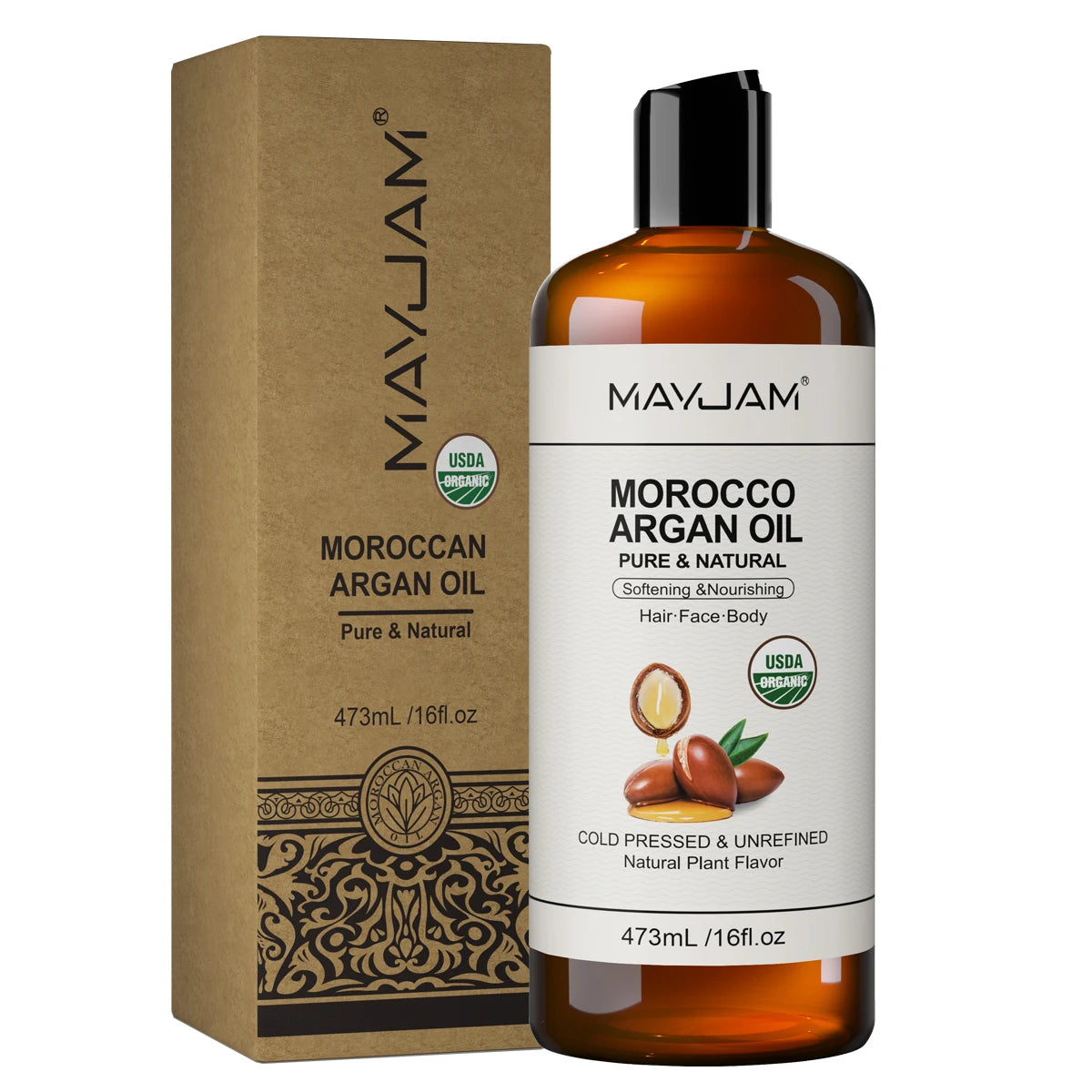 16fl.Oz Organic Grapeseed Oil for Skin Care, Cold Pressed