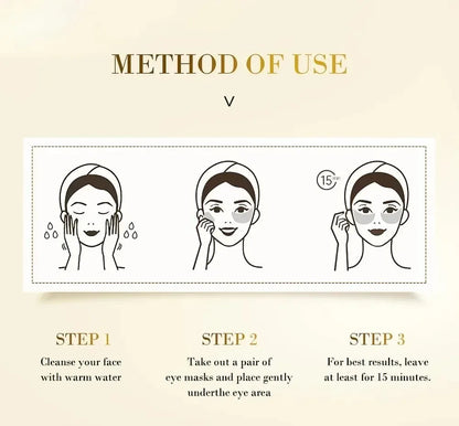 60pcs Golden Moisturising Eye Mask Relieve Eye Patches