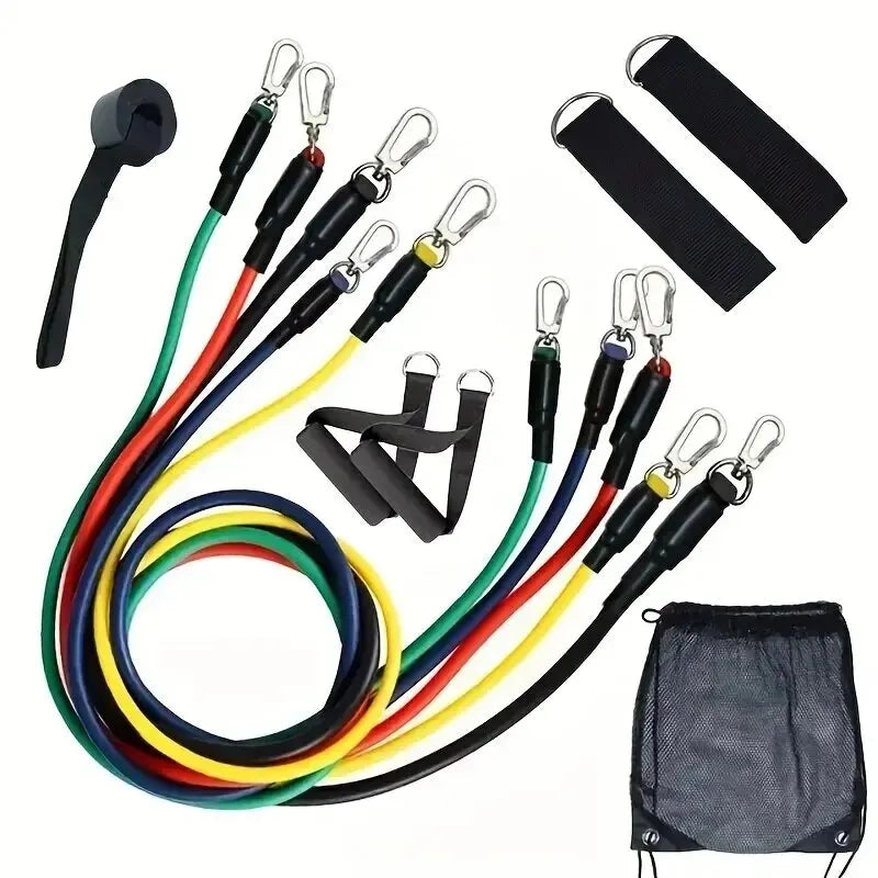 11pcs/Set Pull Rope, Resistance Bands, Portable Fitness