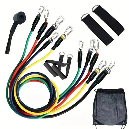 11pcs/Set Pull Rope, Resistance Bands, Portable Fitness