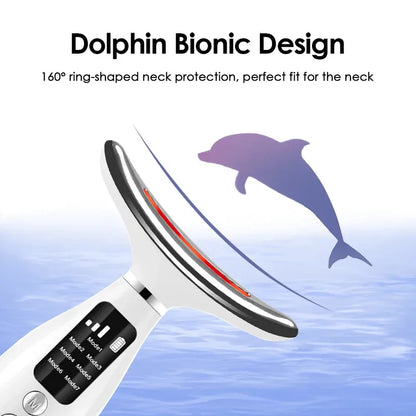 7 Colors LED Lights Face Neck Beauty Device Vibration Massage