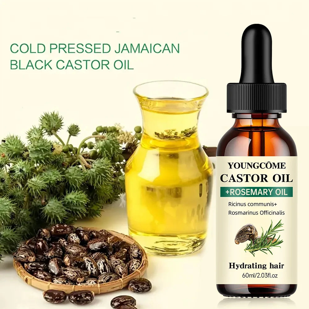 Mix Castor Oil and Rosemary Oil for Hair Growth