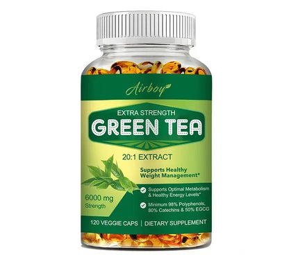 Green Tea Capsules - with 98% Polyphenols, 50% EGCG