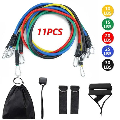 11pcs/Set Pull Rope, Resistance Bands, Portable Fitness