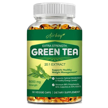 Green Tea Capsules - with 98% Polyphenols, 50% EGCG