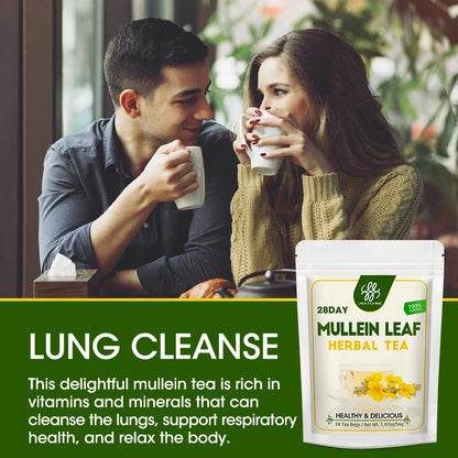 Mullein Leaf Tea, Mullein Tea Bags for Lung Cleanse