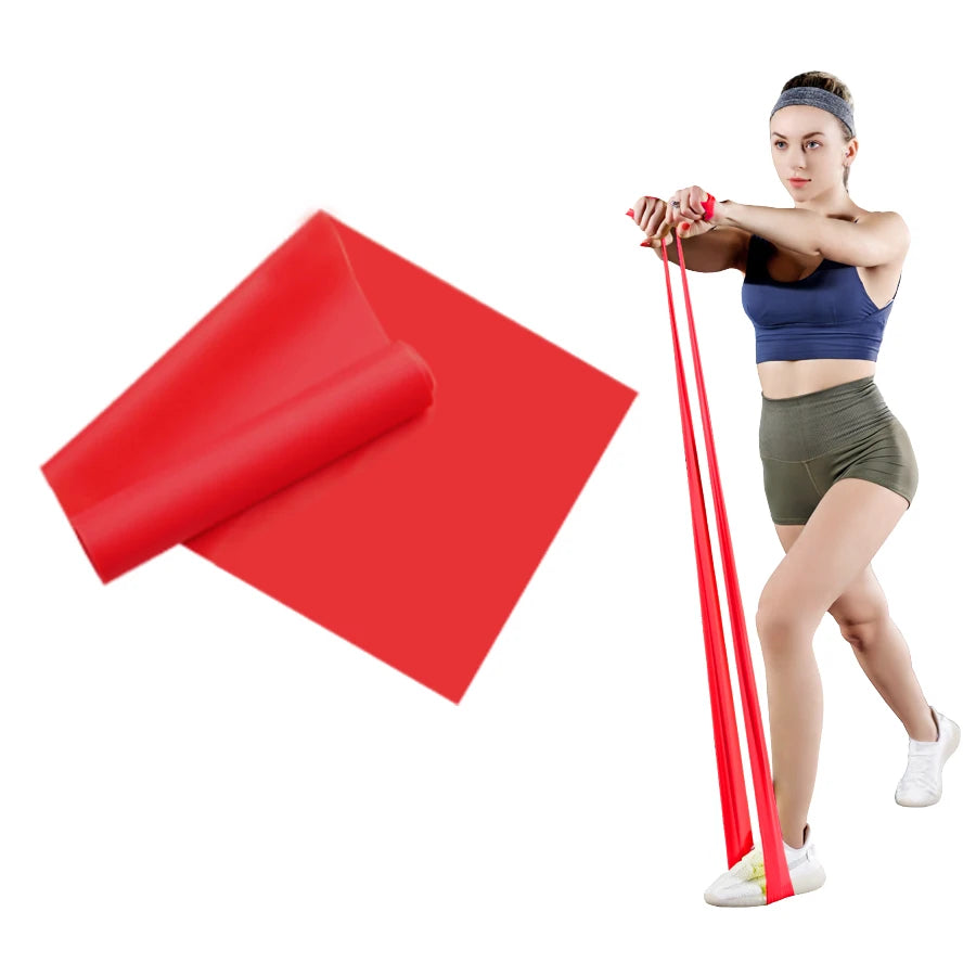 Long Training Stretch Bands Yoga Pilates Resistance Band