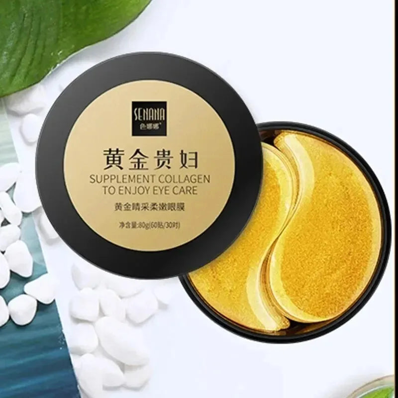 60pcs Golden Moisturising Eye Mask Relieve Eye Patches