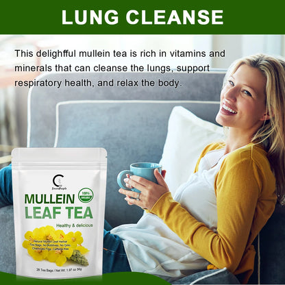 Greenpeople Herbal Mullein Leaf Tea Lung Cleansing