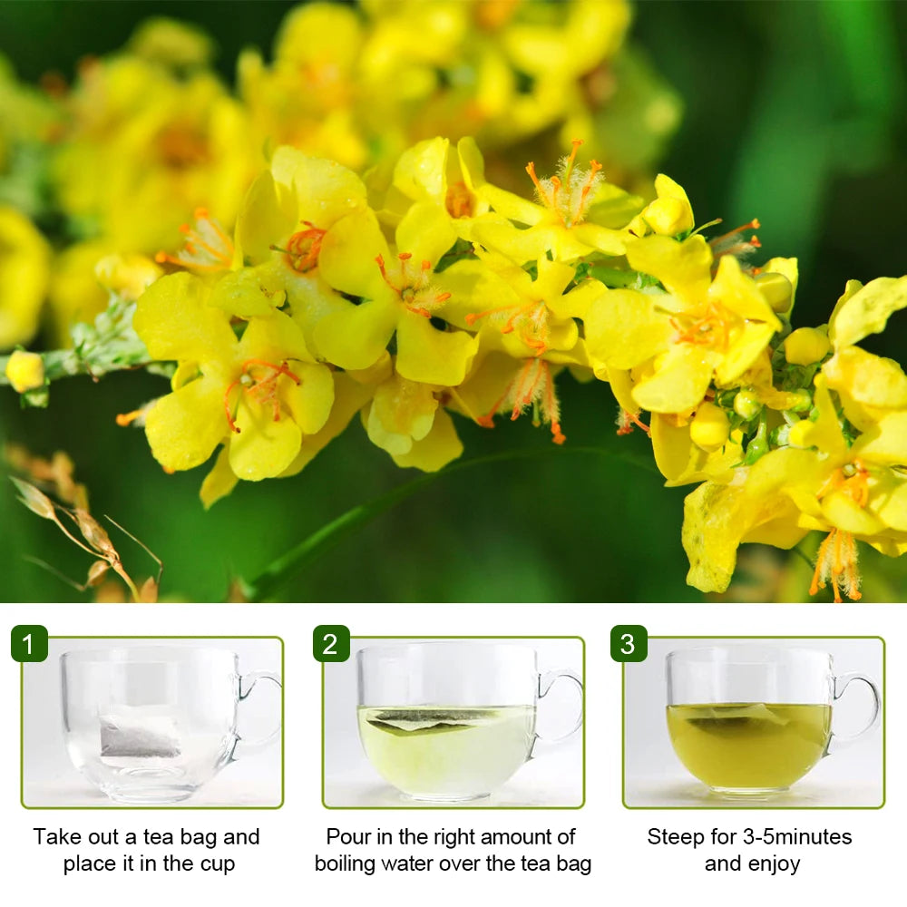 Greenpeople Herbal Mullein Leaf Tea Lung Cleansing