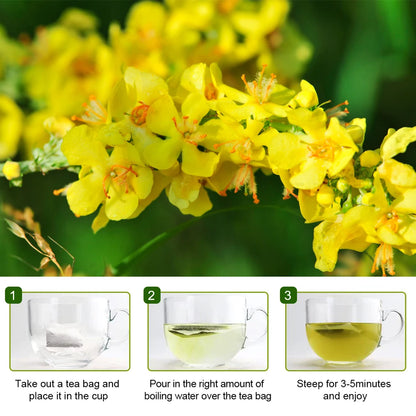 Greenpeople Herbal Mullein Leaf Tea Lung Cleansing