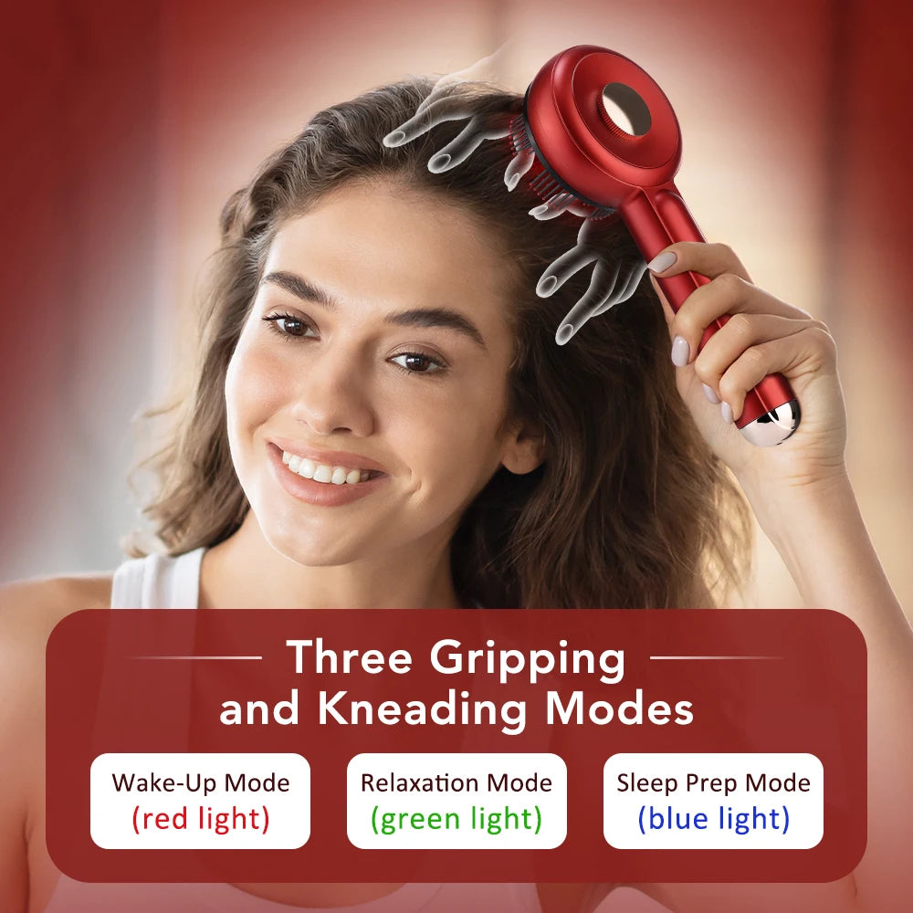 Electric Micro-current Massage Comb 660nm Red Light