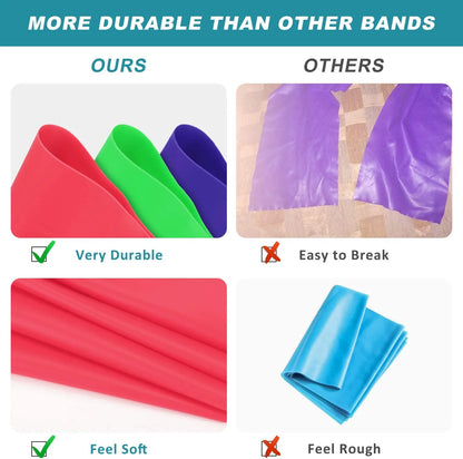 Long Training Stretch Bands Yoga Pilates Resistance Band