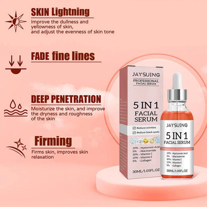 5 In 1 Fade fine lines, Firming Face Serum Moisturising