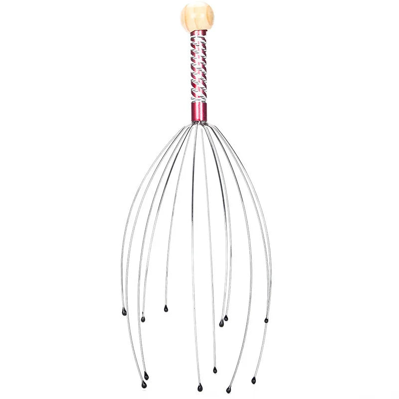 1PC Octopus Head Massager Stainless Steel
