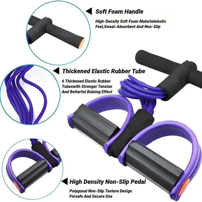 Four-Tube Pedal Tensioner Multi-Functional Household Fitness