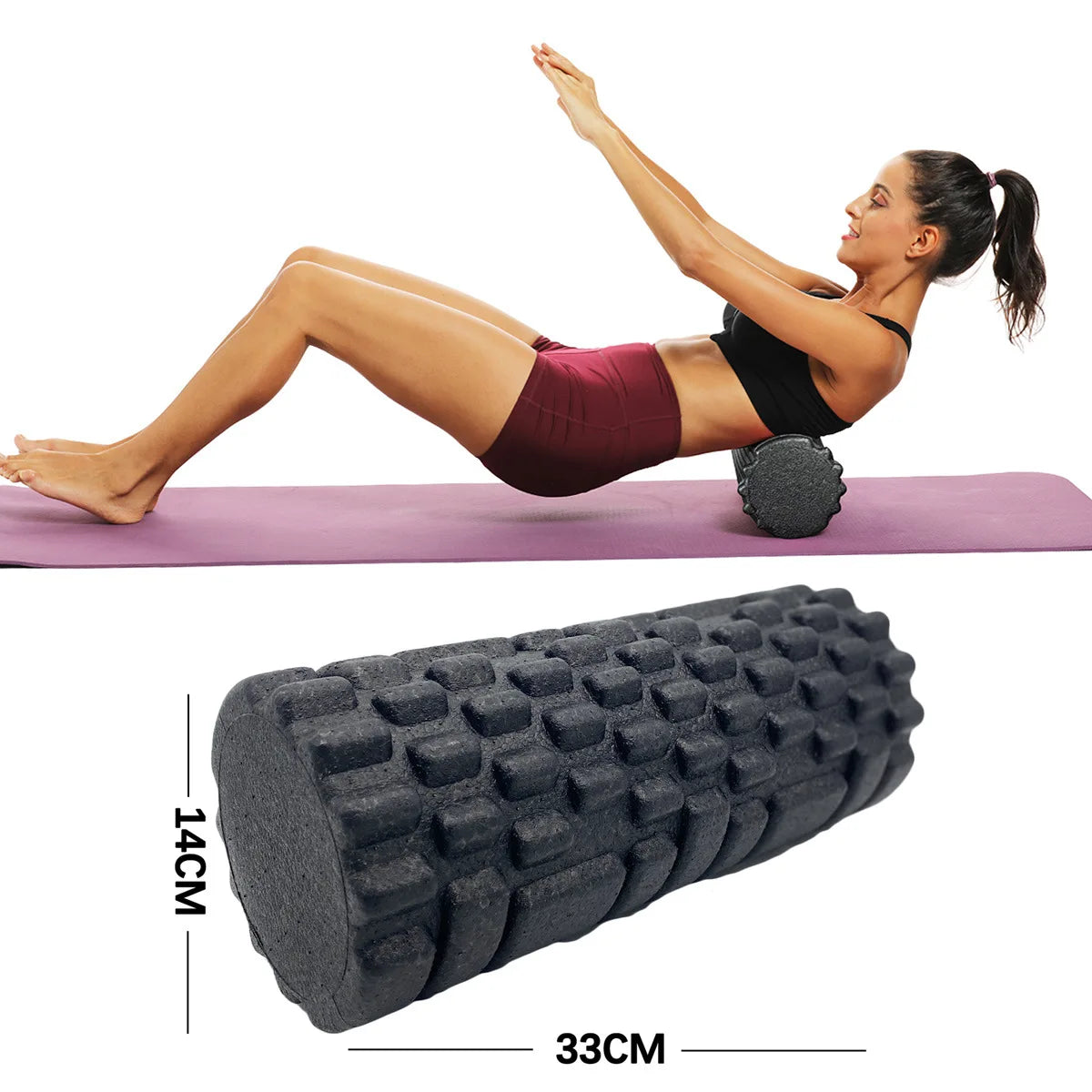 30/33cm Fitness Foam Roller Yoga Massage Roller EPP Pilates