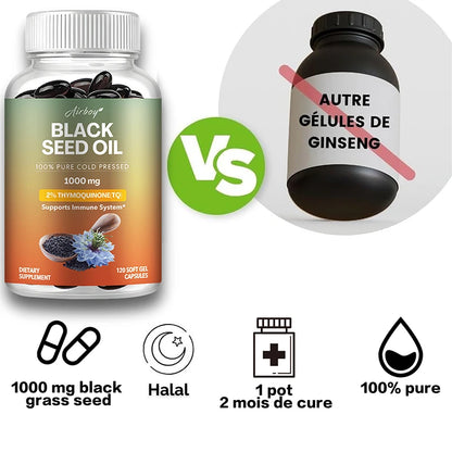 Black Seed Oil - Improves Hair, Skin, Breathing, Digestion