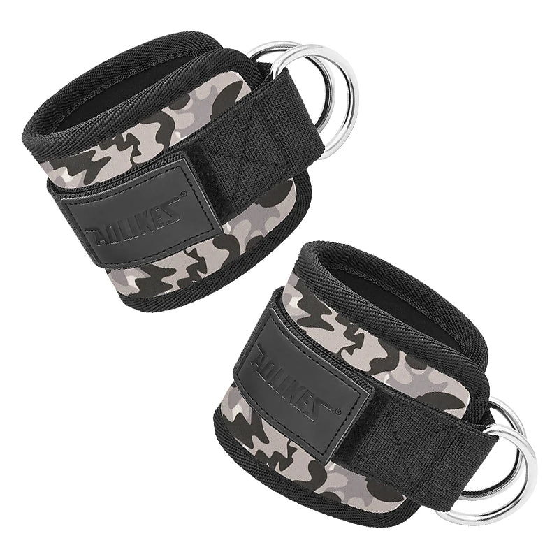 Cable Ankle Straps Double D-Ring Ankle Cuffs