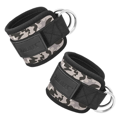Cable Ankle Straps Double D-Ring Ankle Cuffs