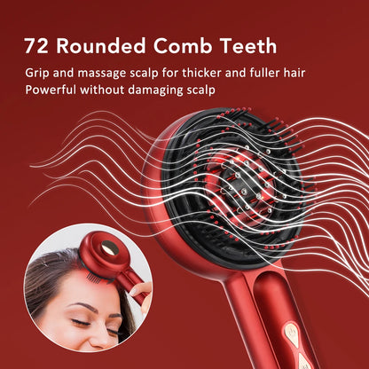 Electric Micro-current Massage Comb 660nm Red Light