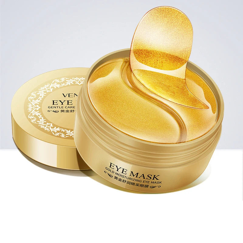 60pcs/box Seaweed Gold Collagen Eye Mask Anti Dark Circles Patches