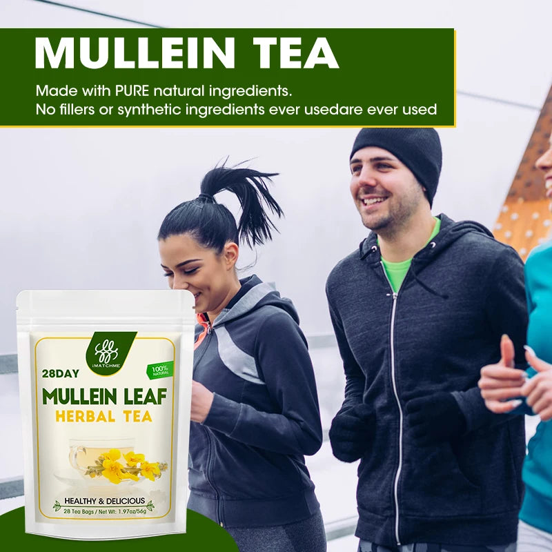 Mullein Leaf Tea, Mullein Tea Bags for Lung Cleanse