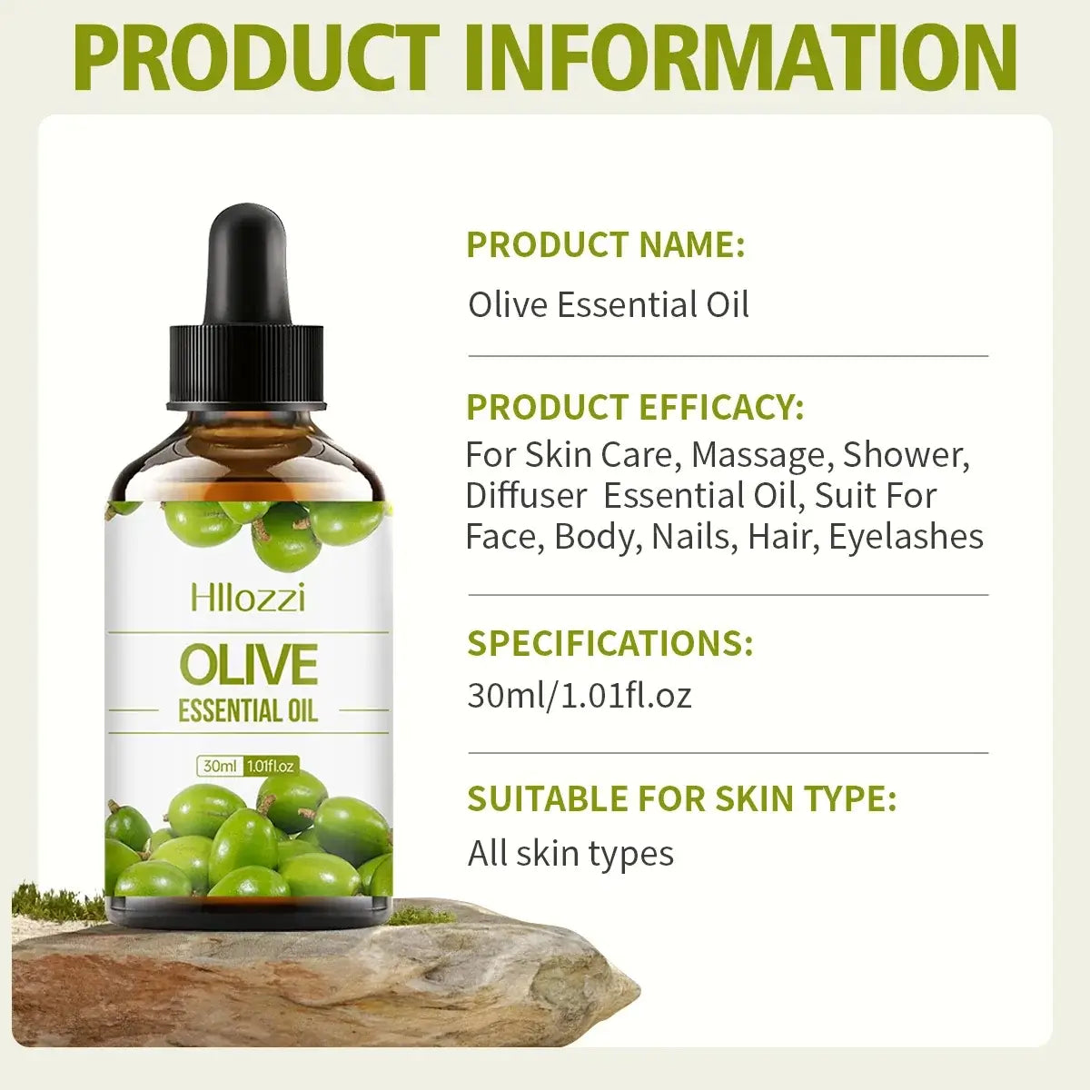 Olive Essential Oil, With a Unique Natural Olive Scent