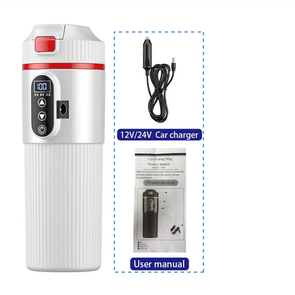 12V/24V 500ML Electric Heating Cup Kettle 304Stainless