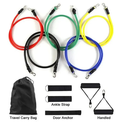 11pcs/Set Pull Rope, Resistance Bands, Portable Fitness
