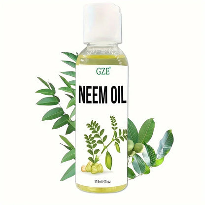 Neem Oil for Skin, Hair Growth Undiluted Cold-Pressed