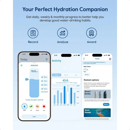 Smart Water Bottle with Reminder Tracker